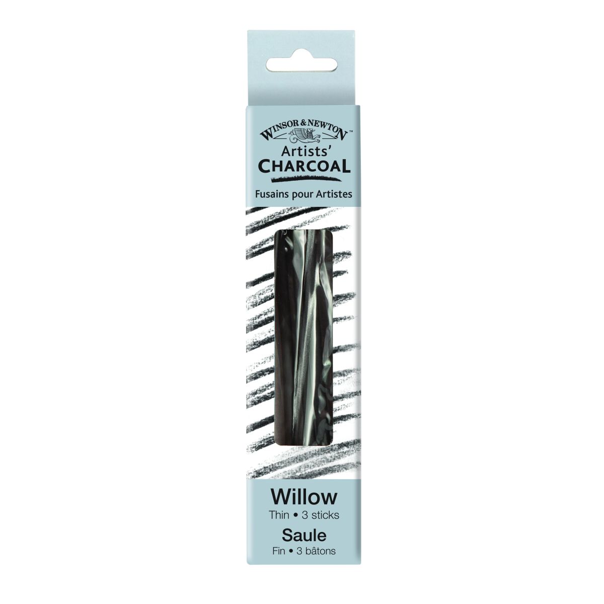 Winsor & Newton Artists Charcoal Willow Thin 3 Sticks