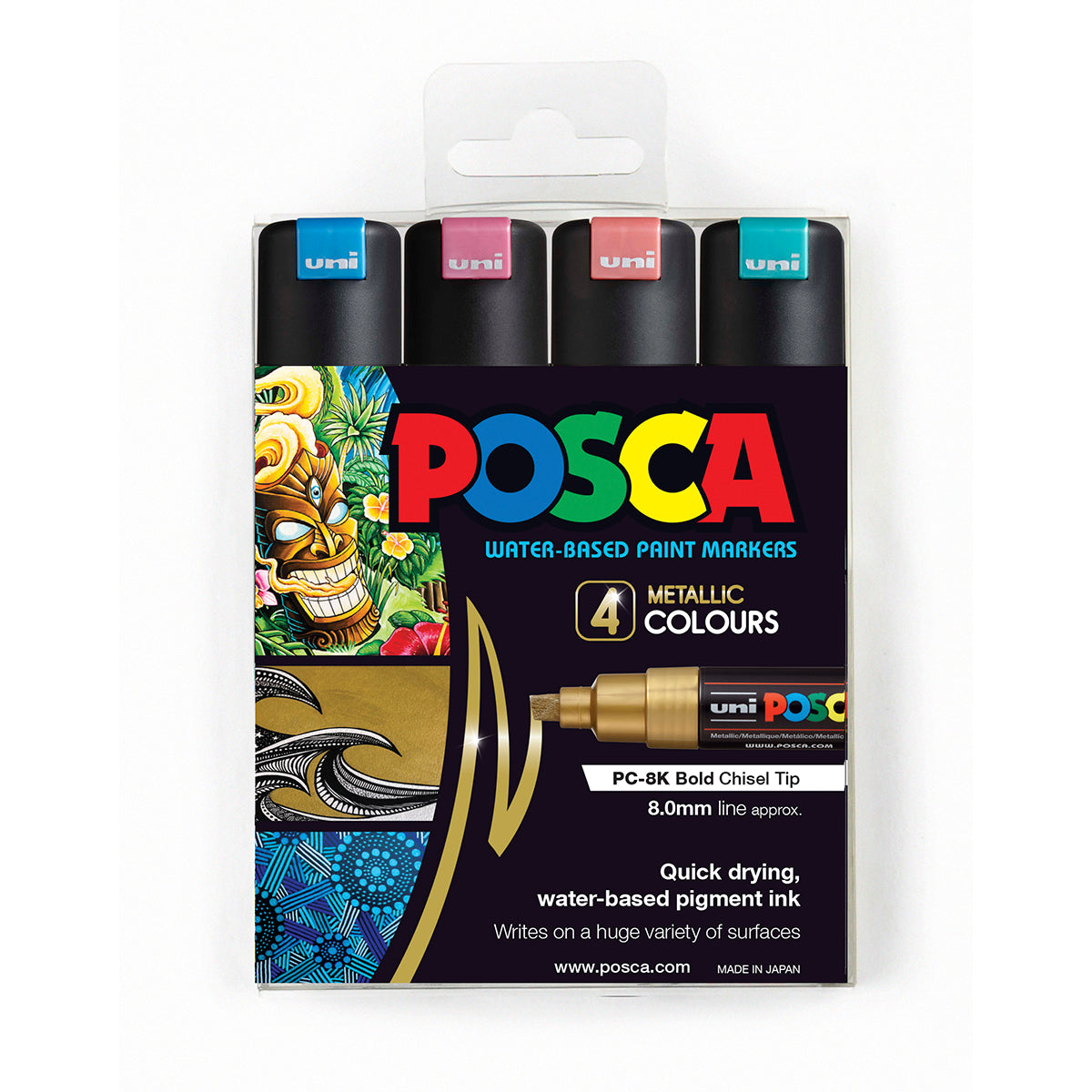 Uni POSCA Large Sets - for a wide selection of colours