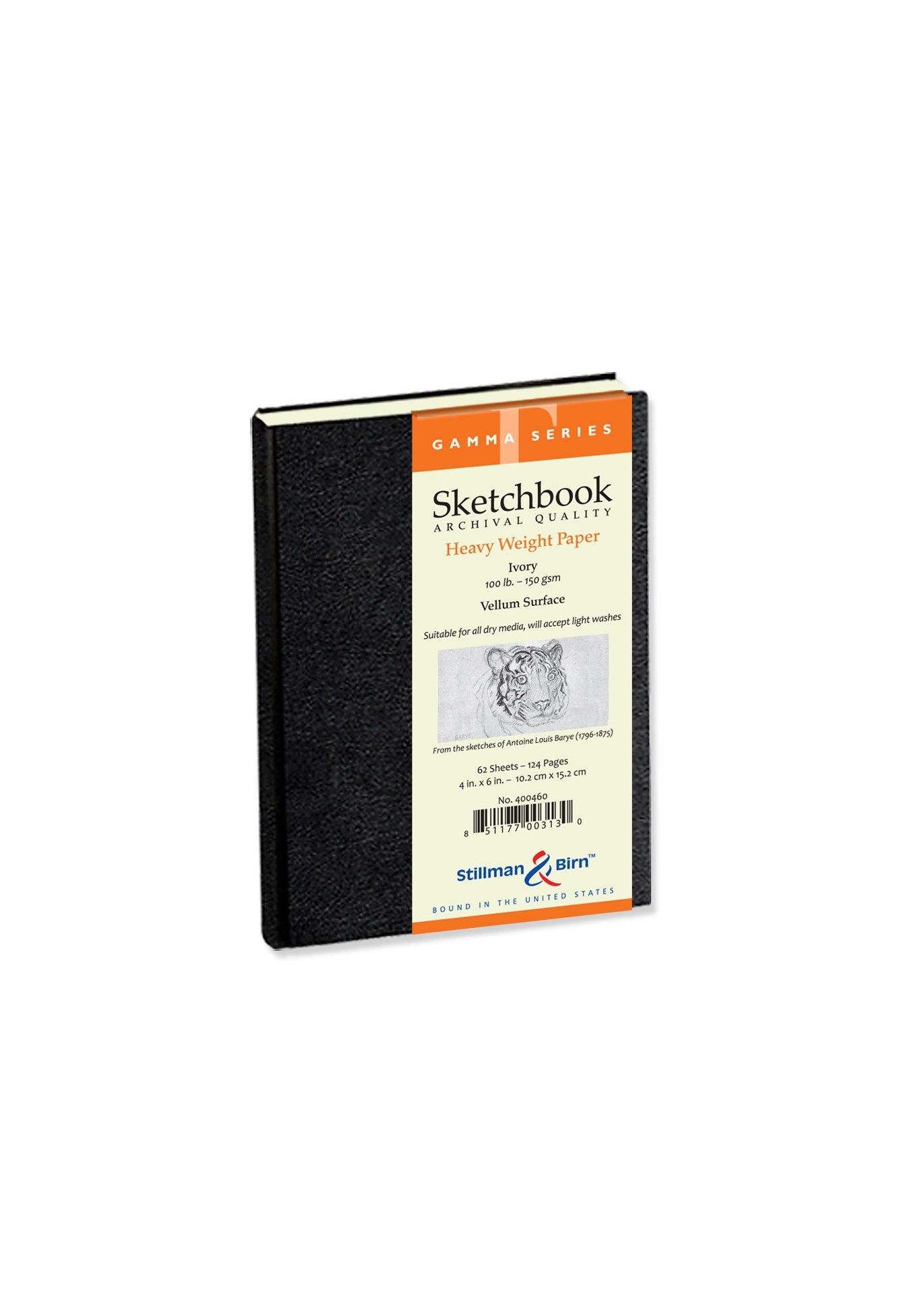 Stillman & Birn Gamma Hardback Sketchbooks 150gsm Ivory Vellum 62 Sheets -  Hobby Land