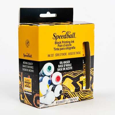 Speedball Basic Fabric Block Printing 4 Ink Set