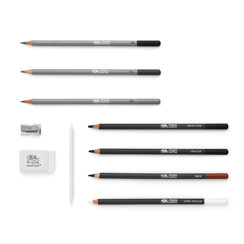 Winsor & Newton Studio Sketching Pencil Tin Set of 10