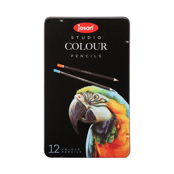 Jasart Studio Colour Pencils Tin of 12