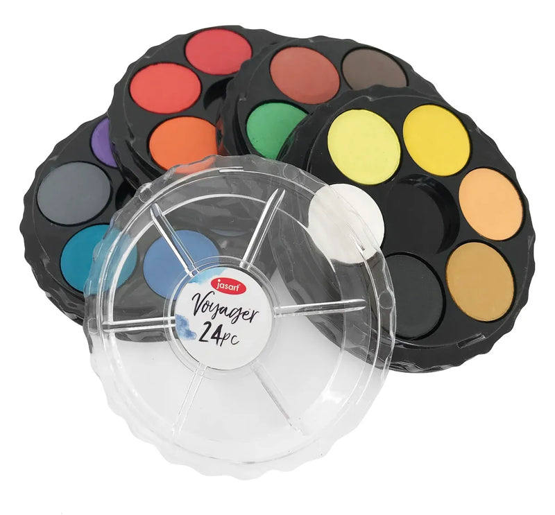 Jasart Voyager Watercolour Discs Set of 24