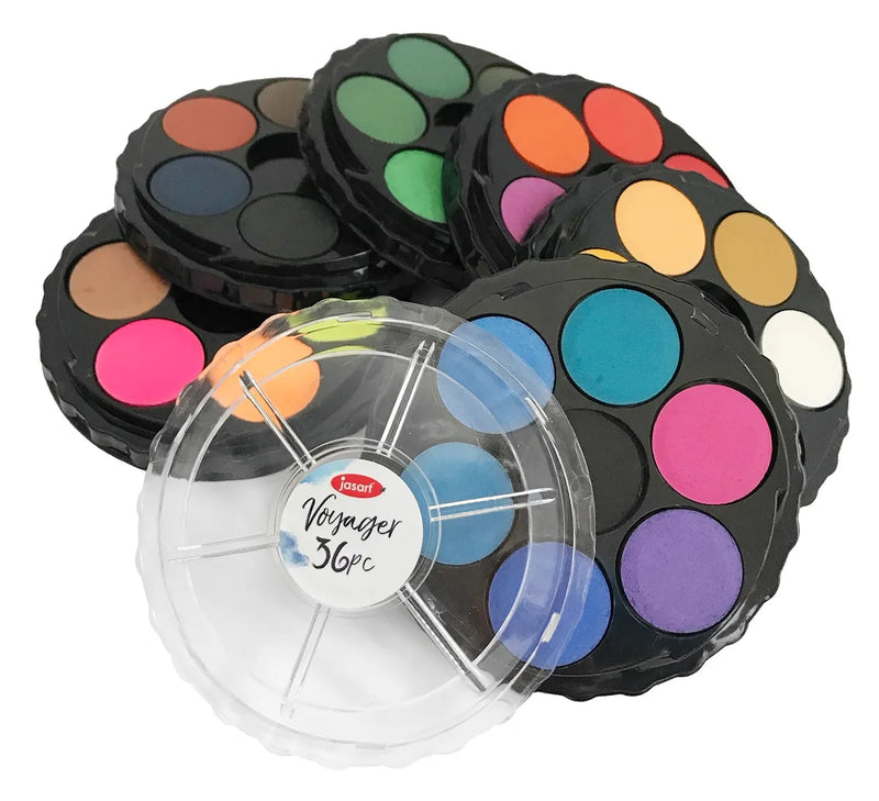 Jasart Voyager Watercolour Discs Set of 36