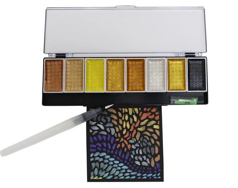 Jasart Voyager Watercolour Metallic Ombre Set of 8