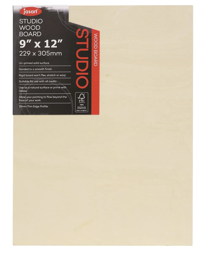 Jasart Studio 3/4 Thin Edge Artist Board - Pack of 6