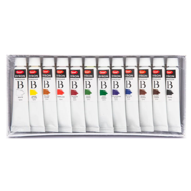 Jasart Byron Watercolour Paint 12ml Set Of 12