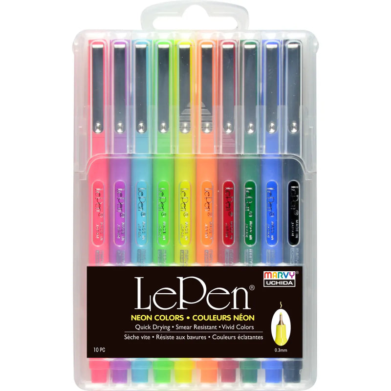 Marvy Le Pen Neon Set Of 10