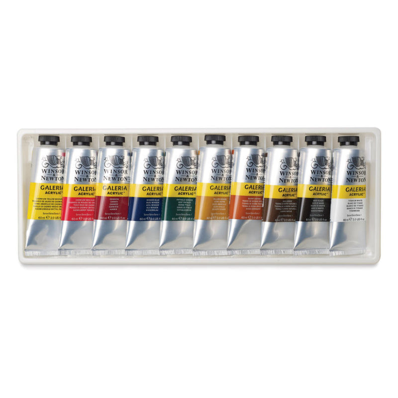 Winsor & Newton Galeria Acrylic Paint 60ml - Set Of 10