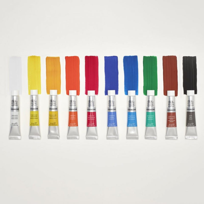 Winsor & Newton 12ml Gouache Paints Set Of 10