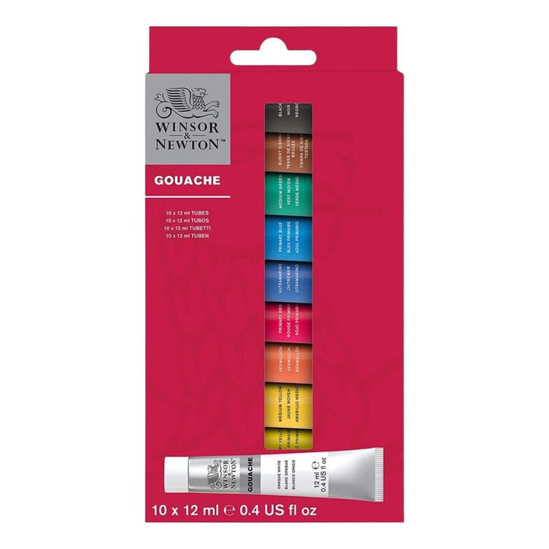 Winsor & Newton Gouache Paint 12ml - Set Of 10