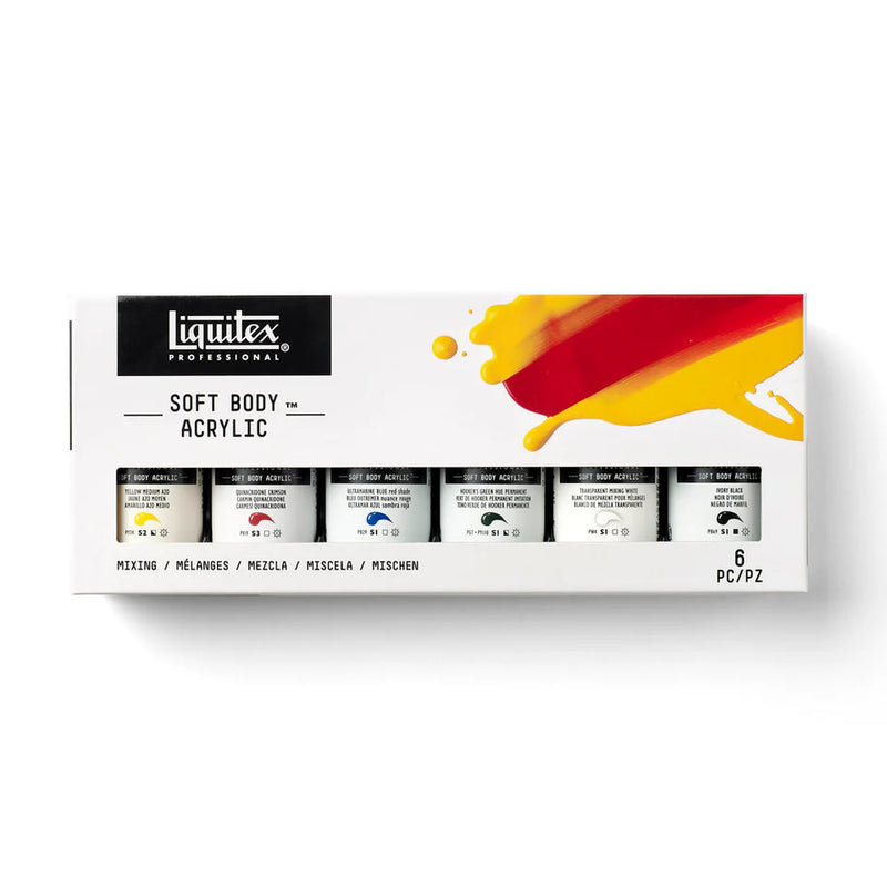 Liquitex Soft Body 59ml Acrylic Paints - Set Of 6