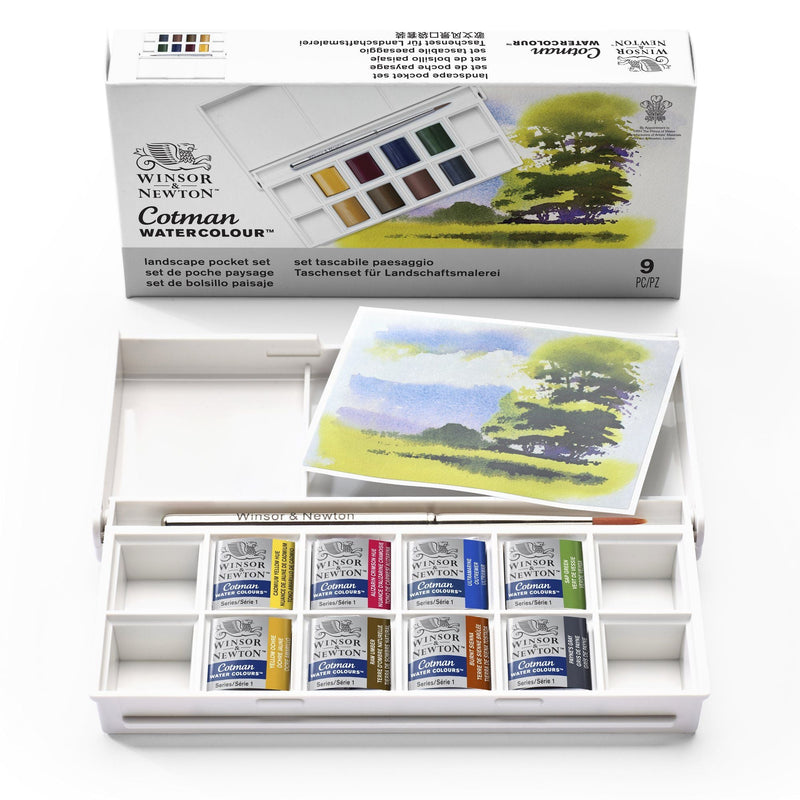 Winsor & Newton Cotman Watercolour Pocket Paint Set Landscape