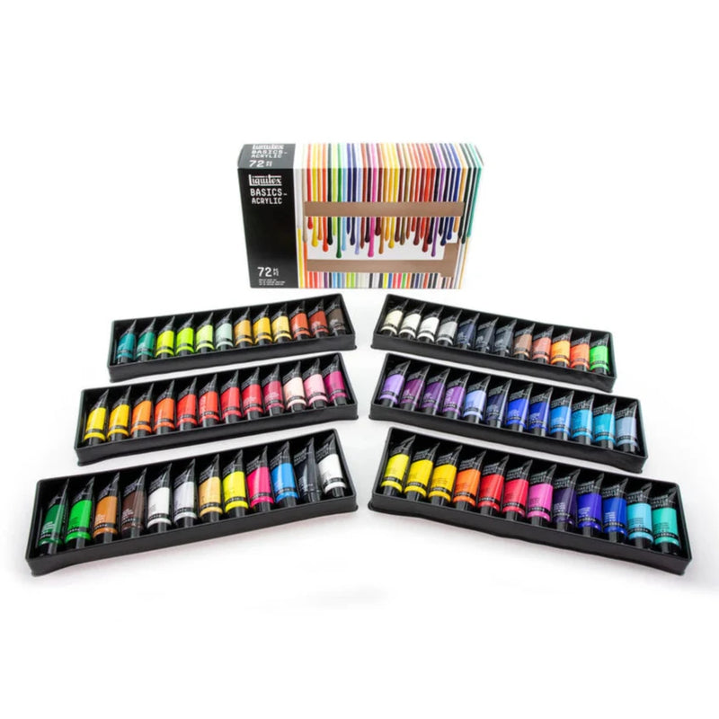 Liquitex Basics Acrylic Paints 22ml - Set of 72