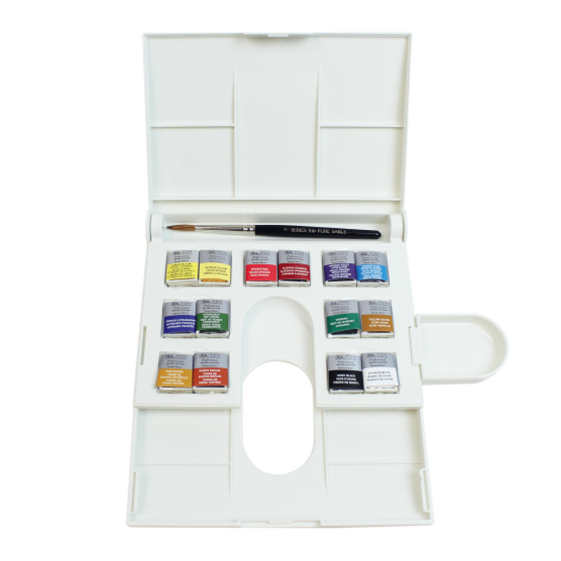 Winsor & Newton Professional Watercolour Paint Compact Set Of 14 Half Pan