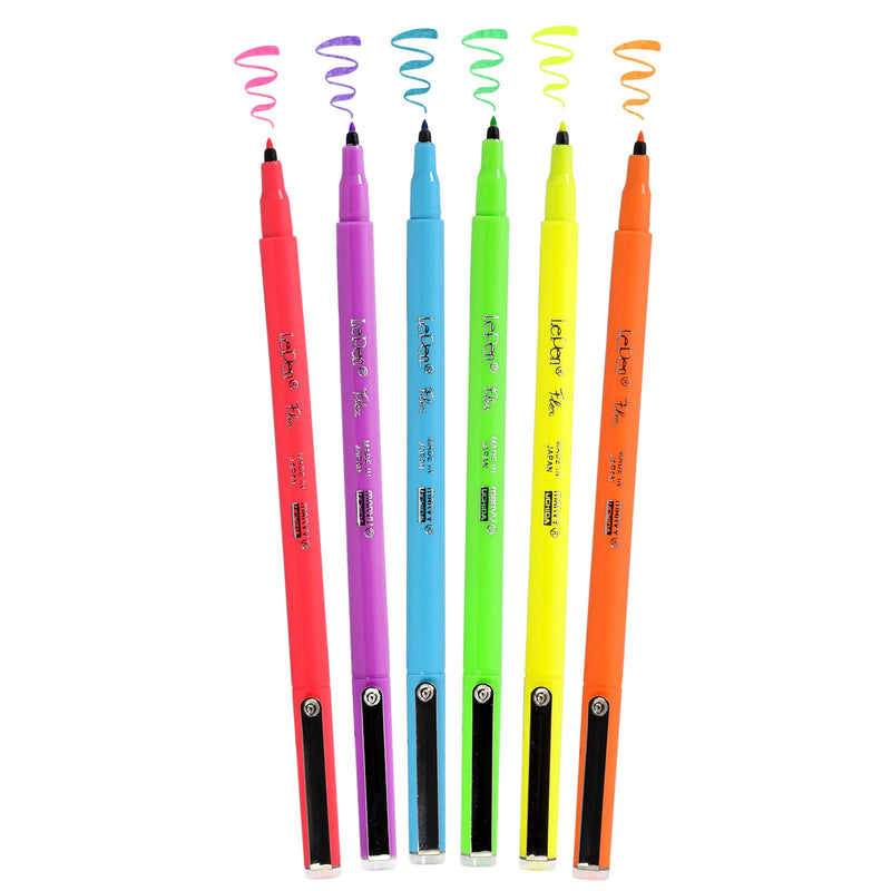 Marvy Le Pen Flex Neon Set Of 6