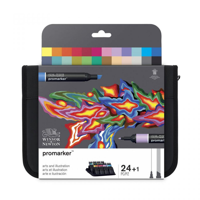 Winsor & Newton Promarker Art & Illustration Wallet Of 24