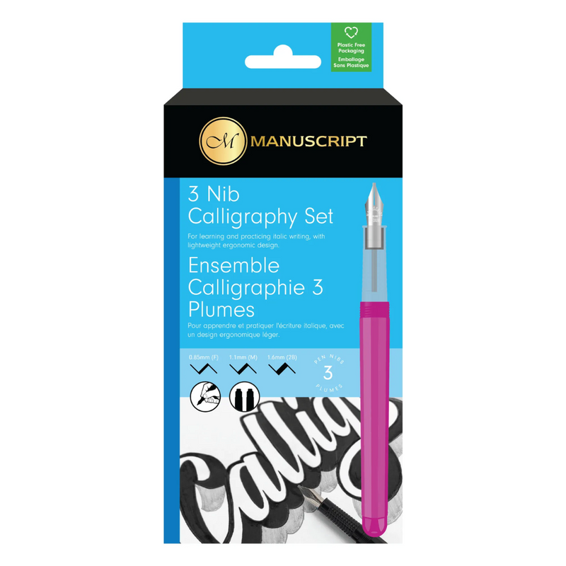 Manuscript Creative Calligraphy Pen Set Of 3 Nibs