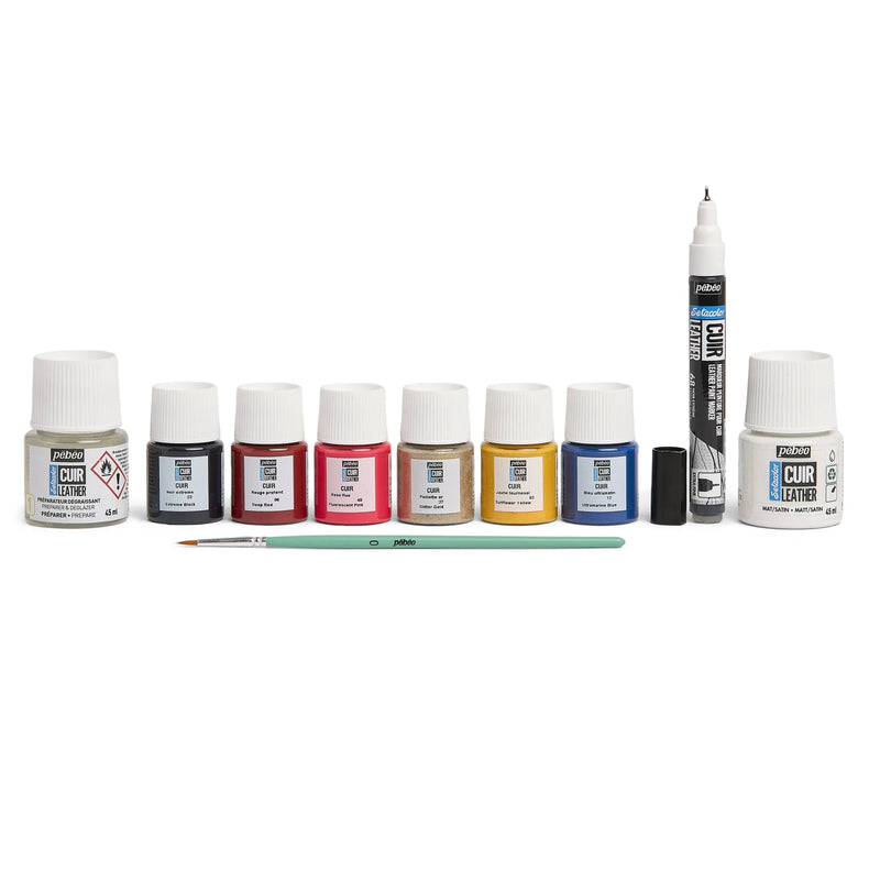 Pebeo Setacolor Leather Paint Selection Box