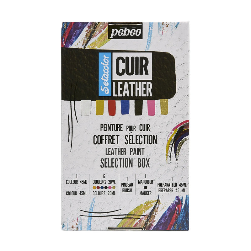 Pebeo Setacolor Leather Paint Selection Box