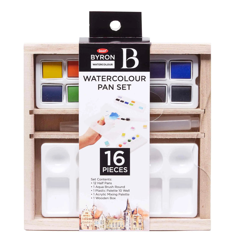 Jasart Byron Watercolour Pan Set Of 16