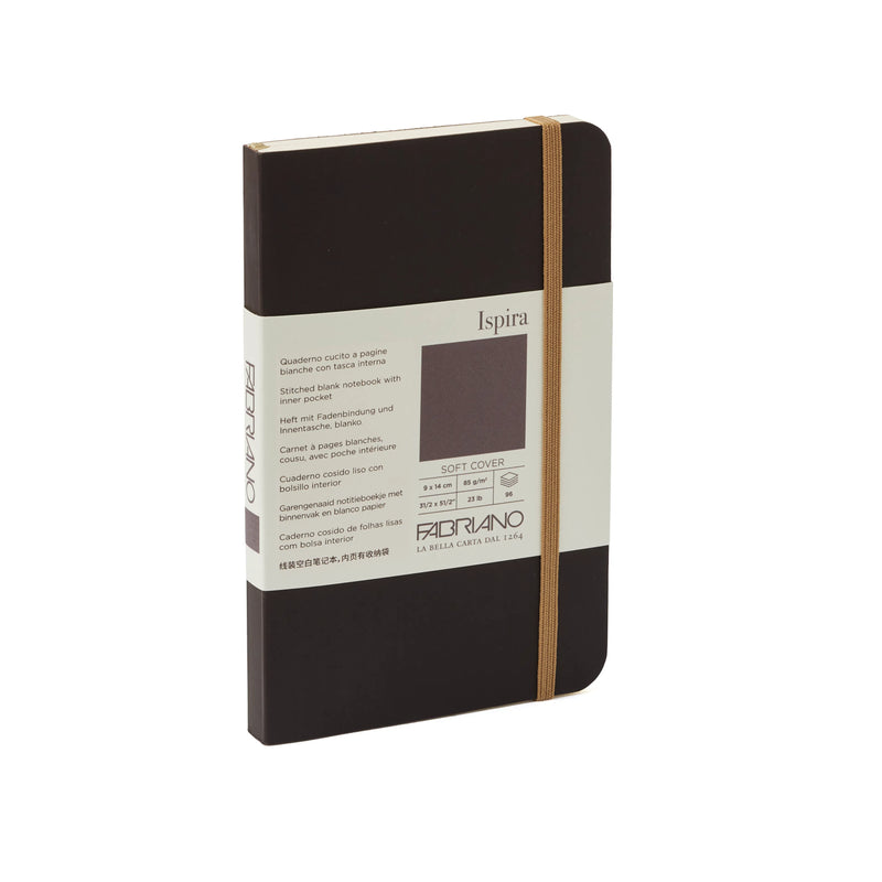 Fabriano Ispira Soft Cover 85gsm Blank Brown Notebooks