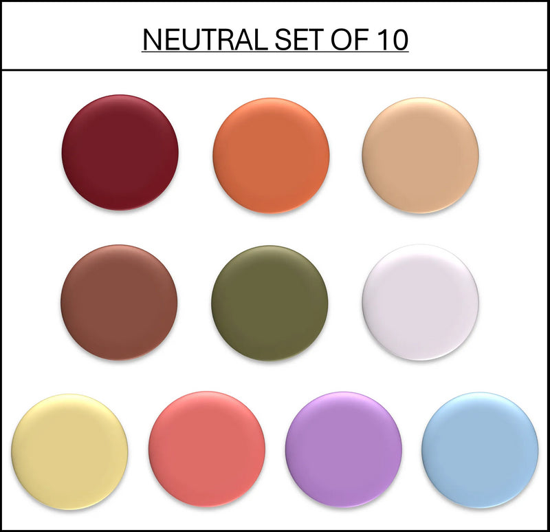 Jasart Byron Matte Acrylic 59ml Paint Set of 10 Neutral Colours