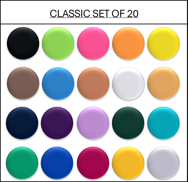 Jasart Byron Matte Acrylic 59ml Paint Set of 20 Classic Colours