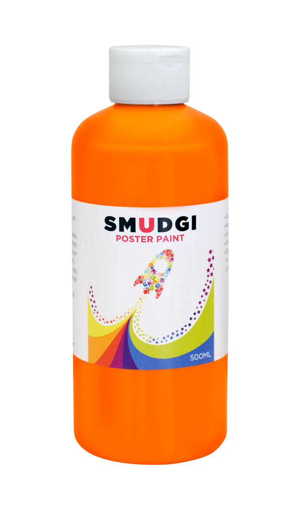 Smudgi Poster Paints 500ml#Colour_ORANGE