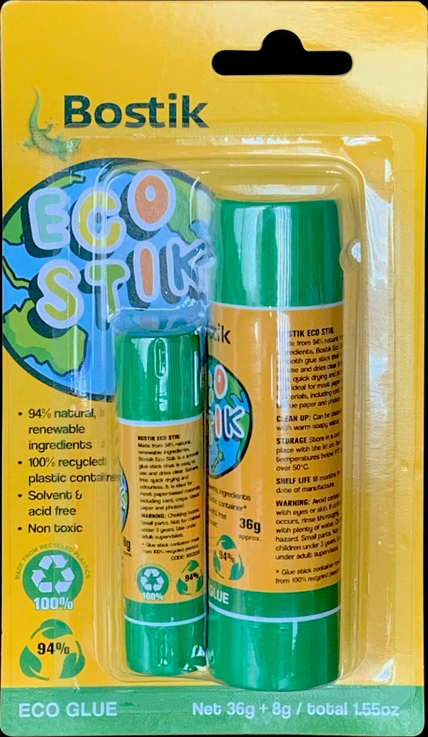 Bostik Eco Glue Sticks 8G + 36G 2 Piece Set