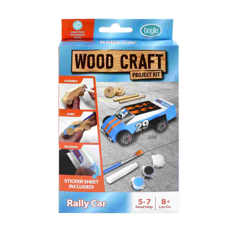 Boyle Rally Car Wood Craft Project Kit