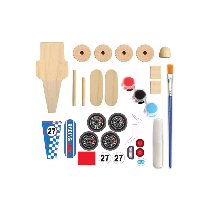 Boyle Racing Car Wood Craft Project Kit