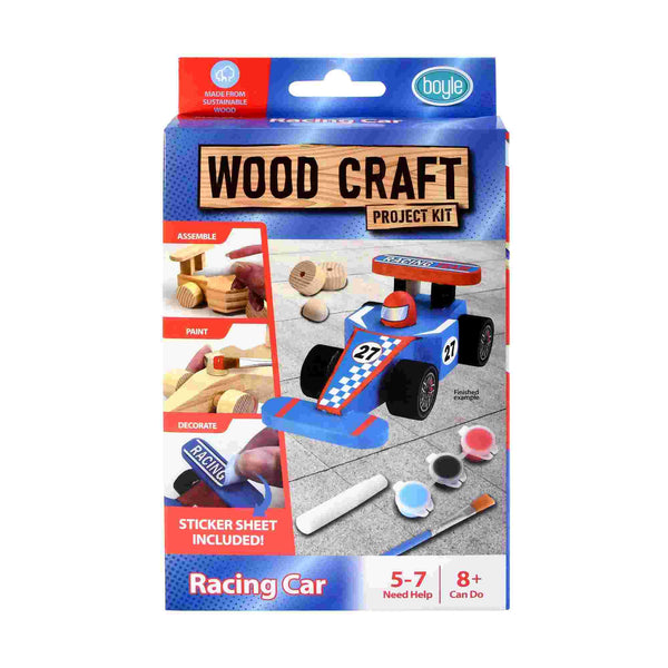 Boyle Racing Car Wood Craft Project Kit