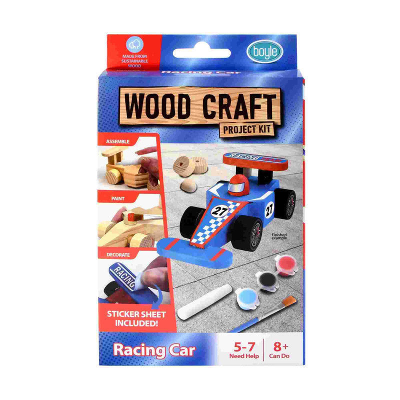 Boyle Racing Car Wood Craft Project Kit