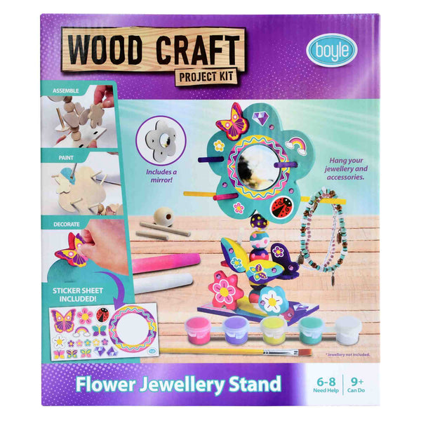 Boyle Flower Jewellery Stand Wood Craft Project Kit