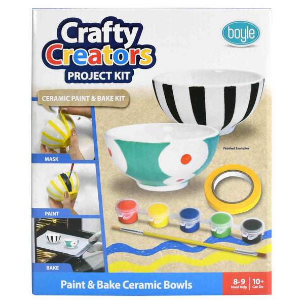 Boyle Crafty Creators Paint & Bake Bowls Project Kit