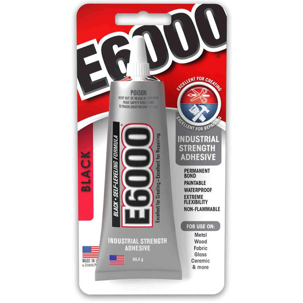 E6000 Crystal Clear Glue Black 59.1ML