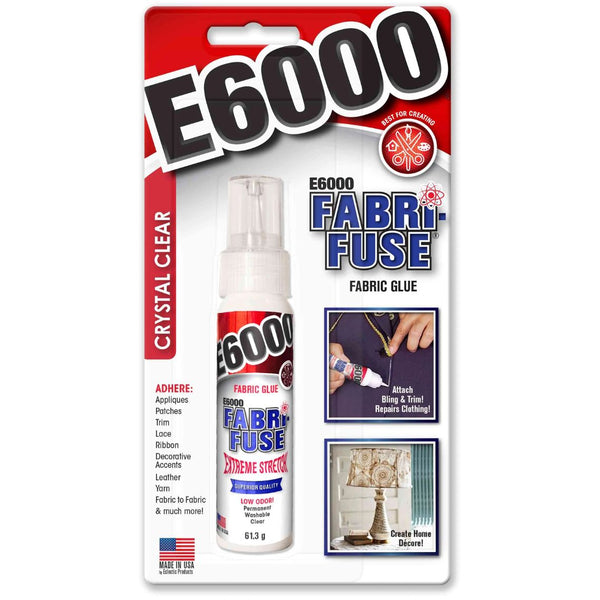 E6000 Crystal Clear Fabric-Fuse Clear Glue 59.1ML