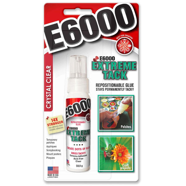 E6000 Crystal Clear Extreme Tack Clear Glue 59.1ML