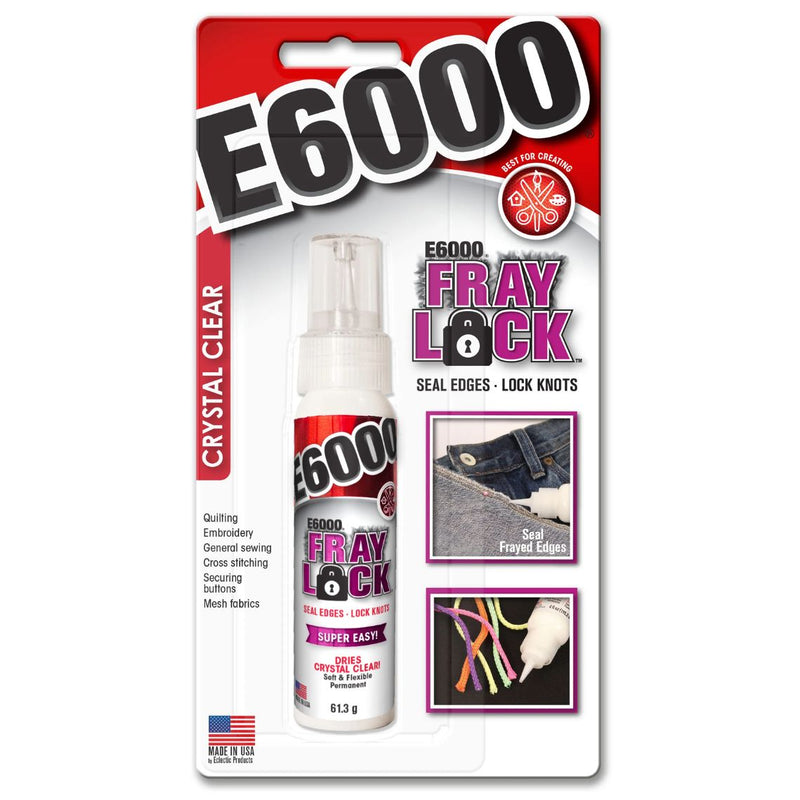 E6000 Crystal Clear Fray Lock Clear Glue 59.1ML