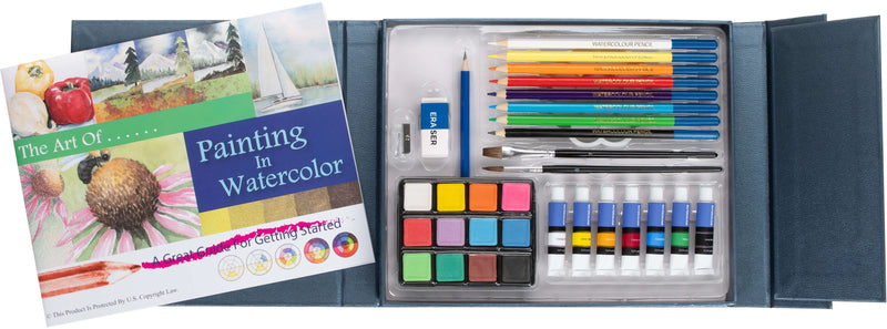 Art Advantage 32 Piece Watercolour Set In Gift Box