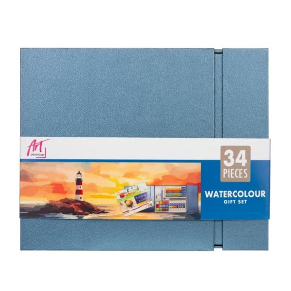 Art Advantage 32 Piece Watercolour Set In Gift Box