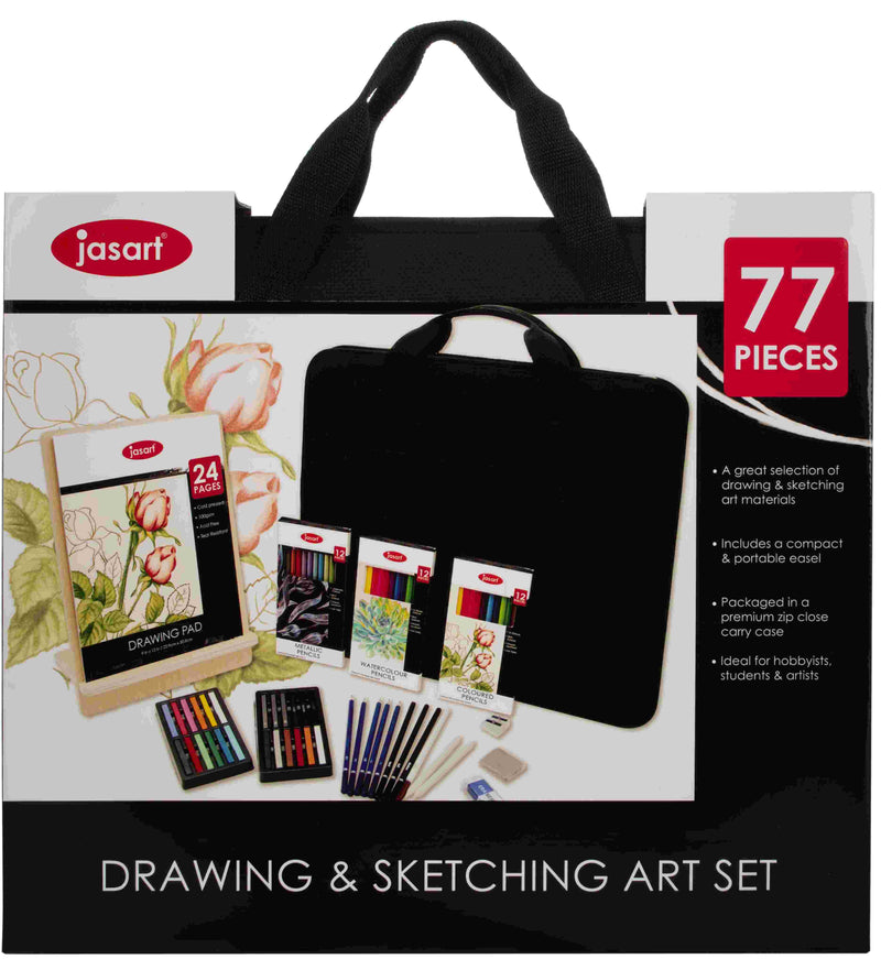 Jasart 77 Piece Artist Travel Set