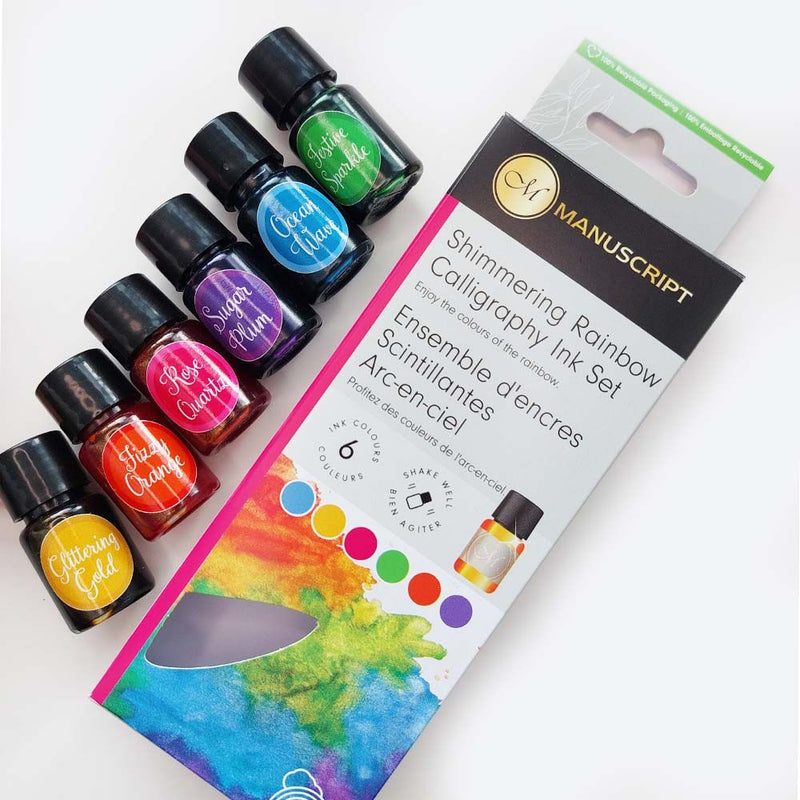 Manuscript Shimmering Rainbow Inks Set