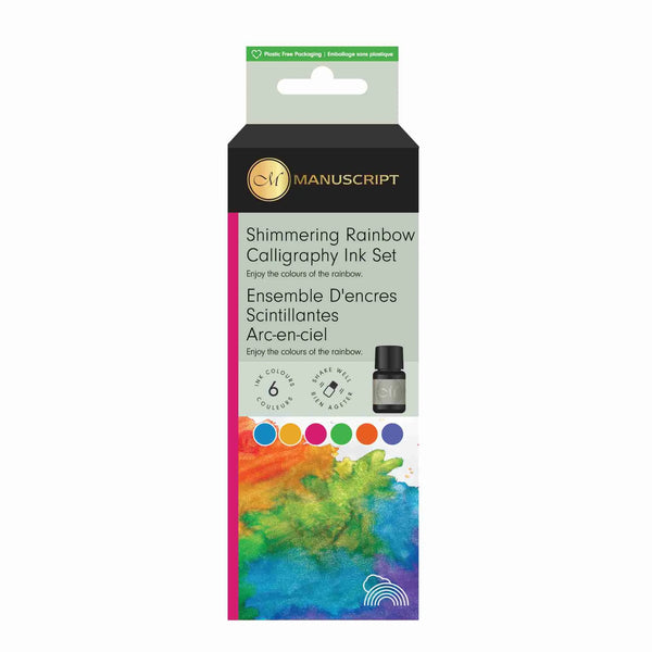 Manuscript Shimmering Rainbow Inks Set