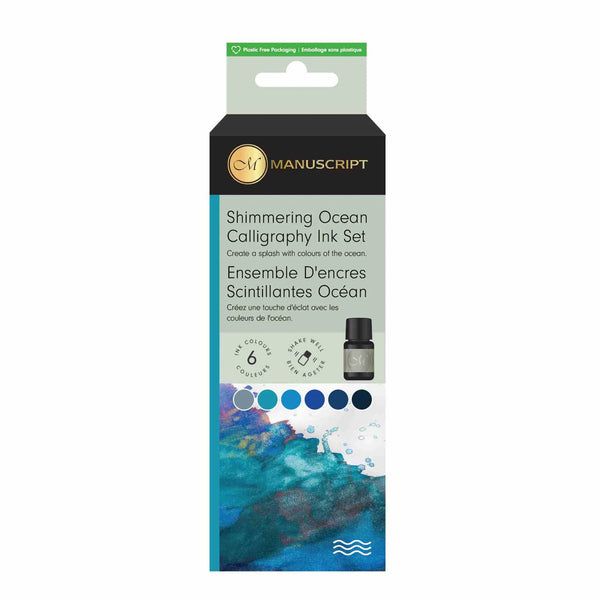 Manuscript Shimmering Ocean Inks Set