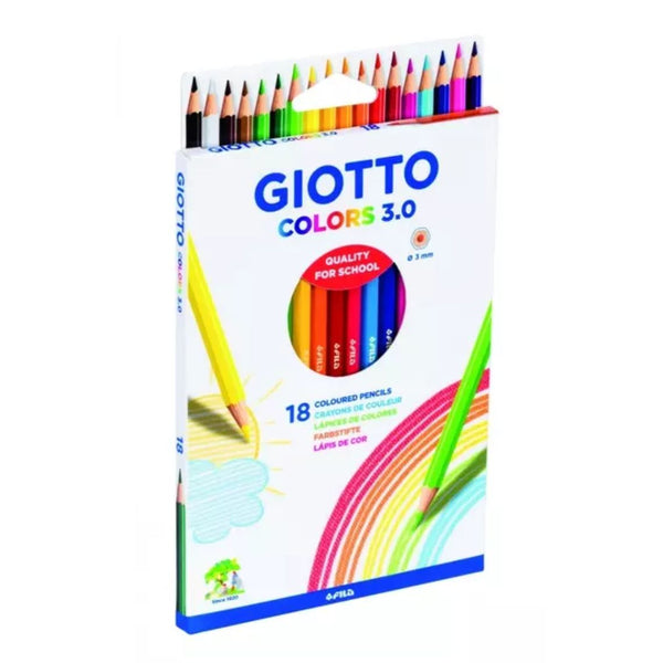 Giotto 3.0 Assorted Colouring Pencils Pack of 18