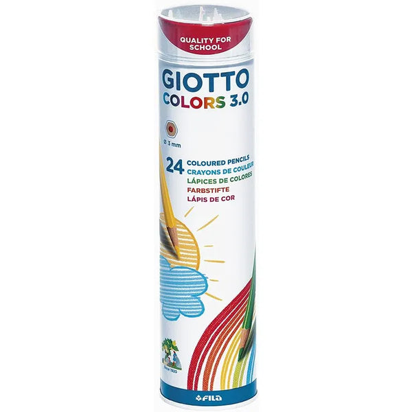 Giotto 3.0 Assorted Colouring Pencils Tube of 24