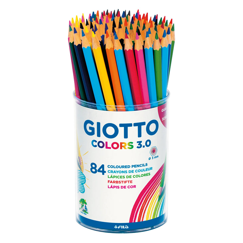 Giotto Colours 3.0 Assorted Pencils Pot of 84