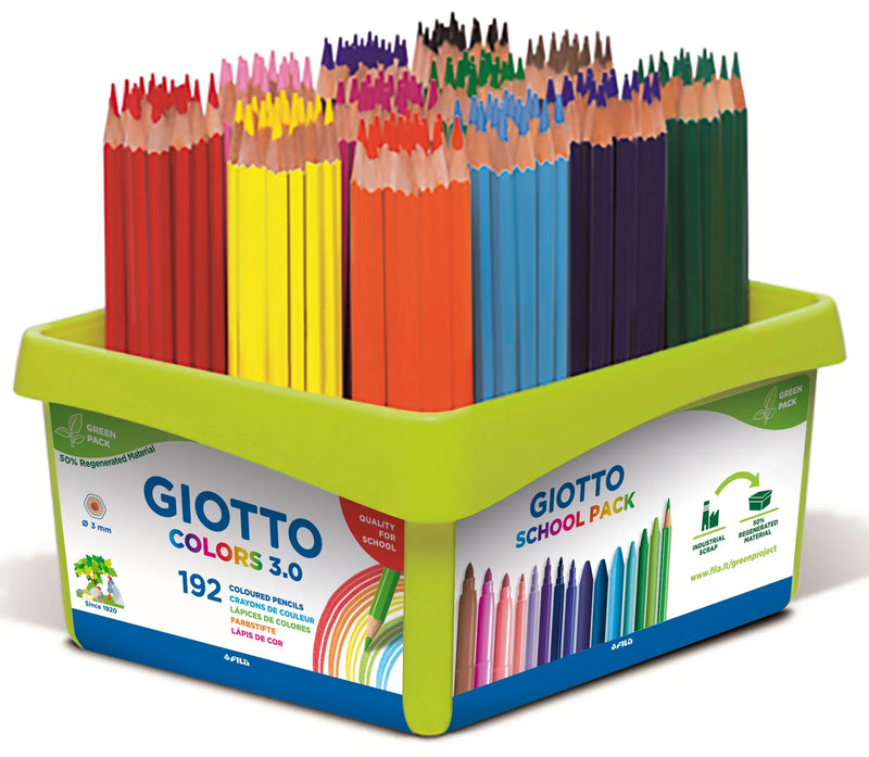 Giotto 3.0 Colouring Pencils Crate Of 192